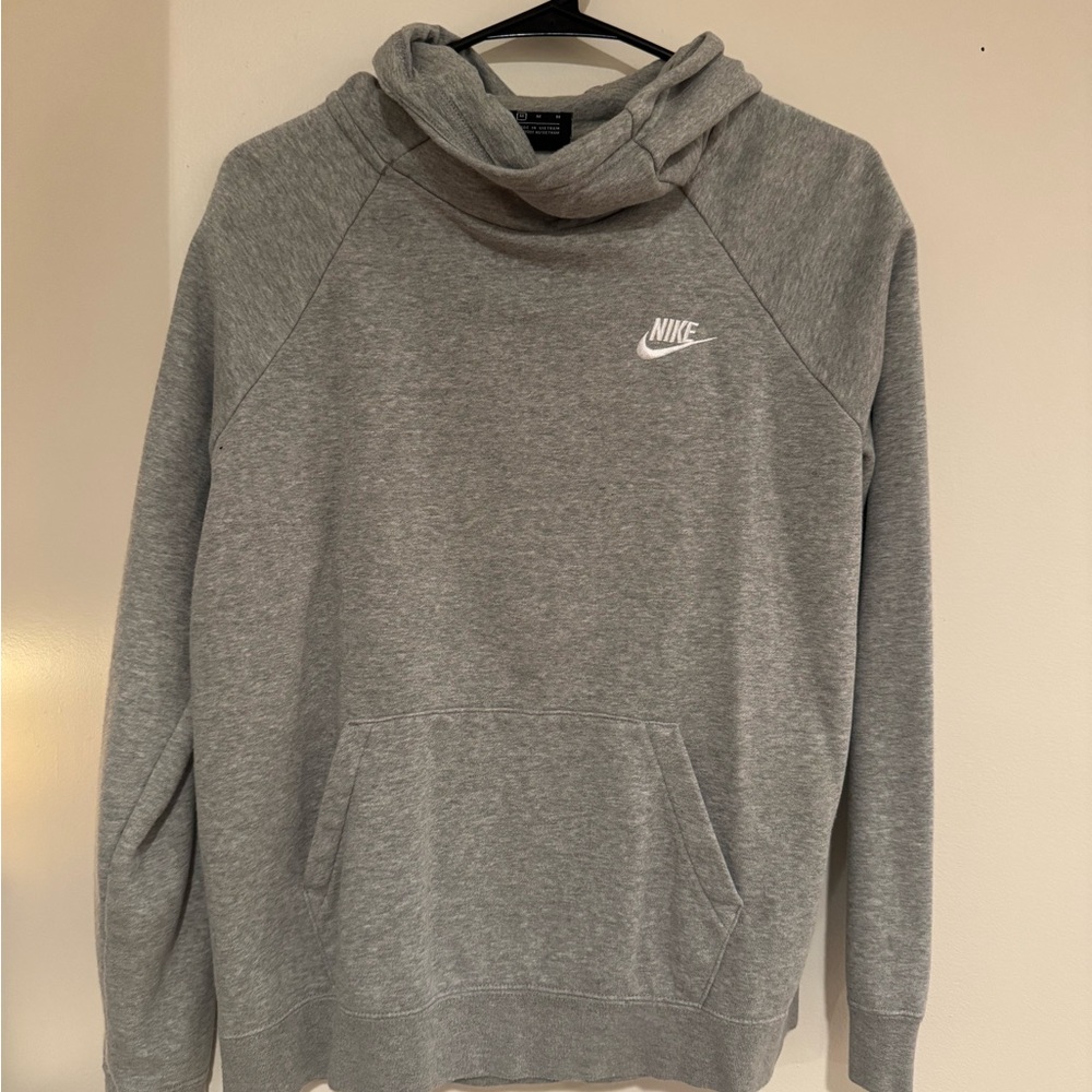 Nike Gray Sweatshirt Classic Pullover Design